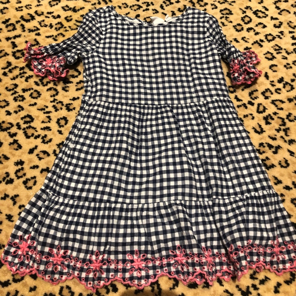 GAPSarah Jessica Parker navy & white checked dress